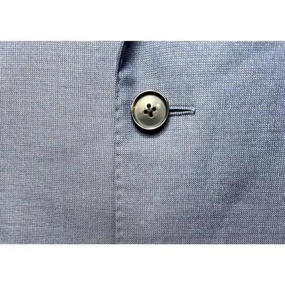 MJ BALE Mens Classic Suit Blazer Jacket 36R Navy Wool Bemberg Blend - Picture 5 of 11